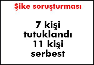 Şike soruşturmasında 7 kişi tutuklandı